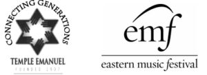 Temple Emanuel and EMF logos